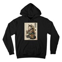 Ninja Cat Anime Style Samurai Cat Hoodie