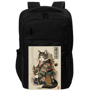 Ninja Cat Anime Style Samurai Cat Impact Tech Backpack