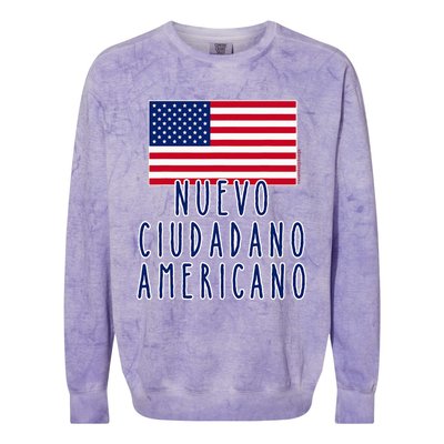 Nuevo Ciudadano Americano Espanol Colorblast Crewneck Sweatshirt