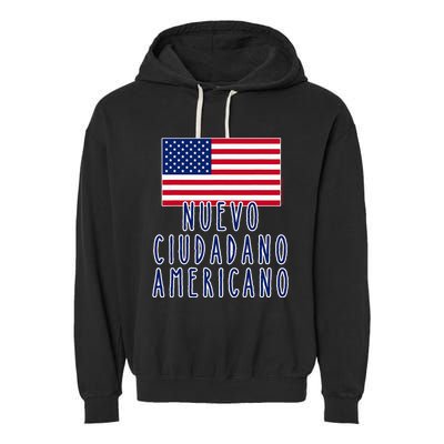 Nuevo Ciudadano Americano Espanol Garment-Dyed Fleece Hoodie