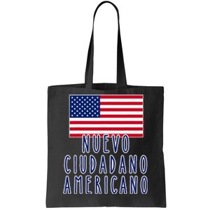 Nuevo Ciudadano Americano Espanol Tote Bag