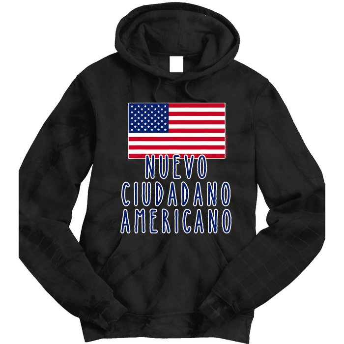 Nuevo Ciudadano Americano Espanol Tie Dye Hoodie