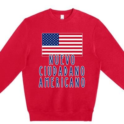 Nuevo Ciudadano Americano Espanol Premium Crewneck Sweatshirt