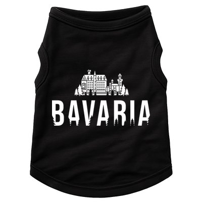 Neuschwanstein Castle And Forest Gift Bavaria Germany Souvenir Gift Doggie Tank