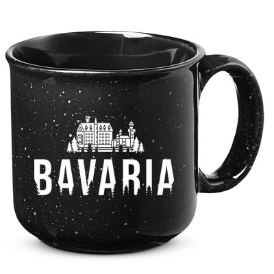 Neuschwanstein Castle And Forest Gift Bavaria Germany Souvenir Gift 15oz Campfire Ceramic Mug