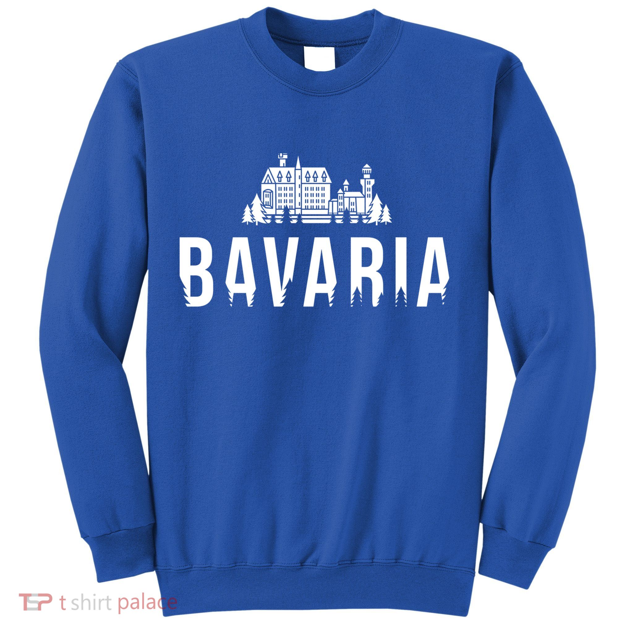 Neuschwanstein Castle And Forest Gift Bavaria Germany Souvenir Gift Sweatshirt