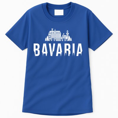 Neuschwanstein Castle And Forest Gift Bavaria Germany Souvenir Gift Tall T-Shirt