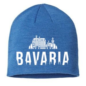 Neuschwanstein Castle And Forest Gift Bavaria Germany Souvenir Gift Sustainable Beanie