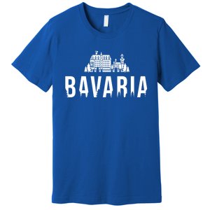 Neuschwanstein Castle And Forest Gift Bavaria Germany Souvenir Gift Premium T-Shirt