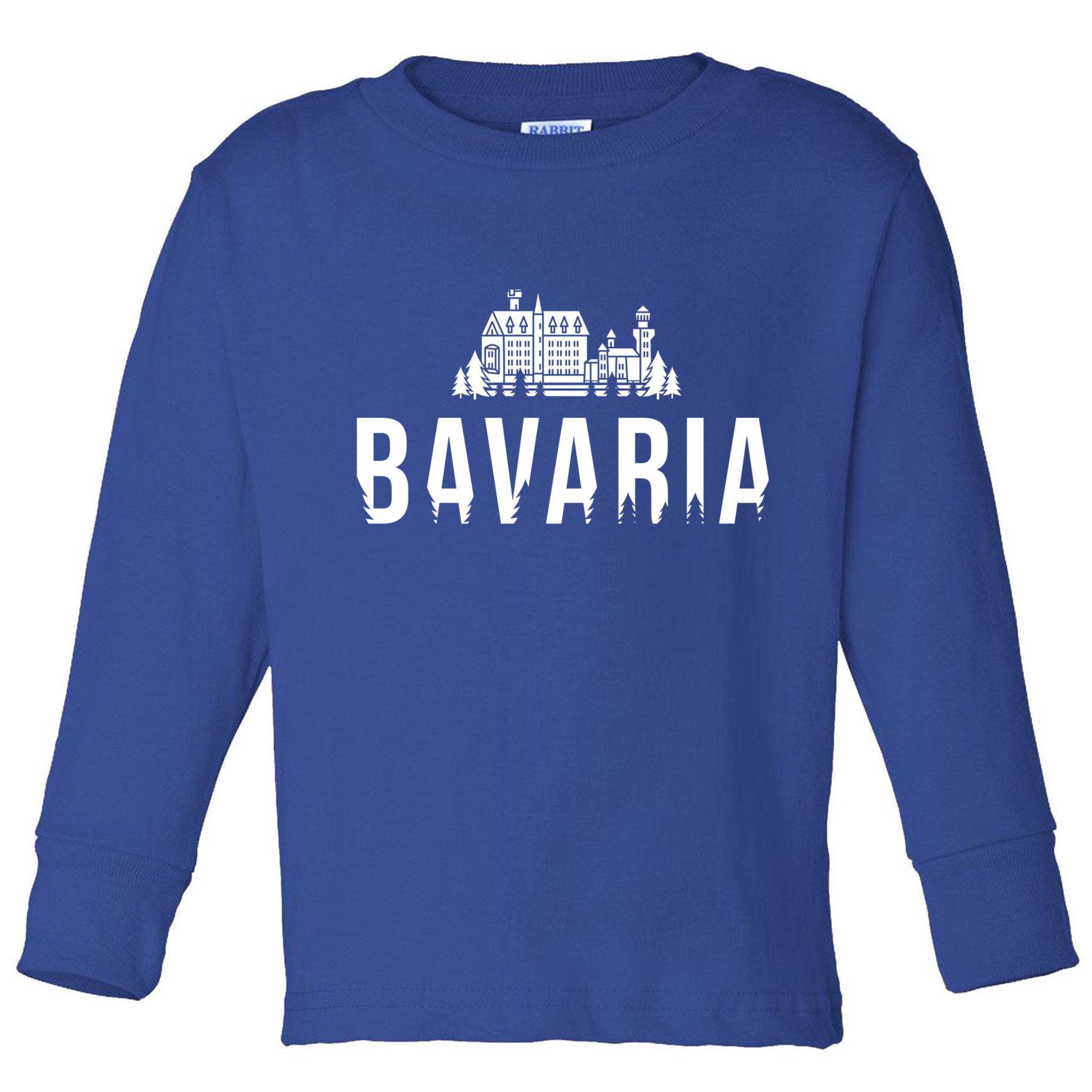 Neuschwanstein Castle And Forest Gift Bavaria Germany Souvenir Gift Toddler Long Sleeve Shirt