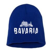 Neuschwanstein Castle And Forest Gift Bavaria Germany Souvenir Gift Short Acrylic Beanie