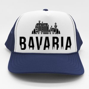 Neuschwanstein Castle And Forest Gift Bavaria Germany Souvenir Gift Trucker Hat