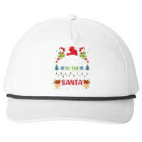 Nurse Christmas Be Nice To The Nurse Santa Is Watching Snapback Five-Panel Rope Hat