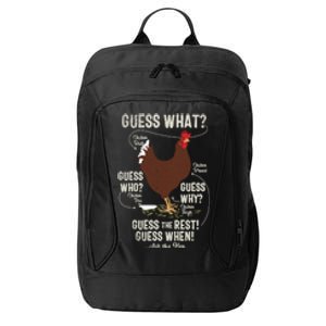 New! Chicken Butt Guess Why? Chicken Thigh Guess Who Poo Cute Gift City Backpack