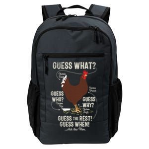 New! Chicken Butt Guess Why? Chicken Thigh Guess Who Poo Cute Gift Daily Commute Backpack