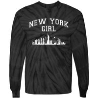 Newyork City Born Nyc New York Girl Tie-Dye Long Sleeve Shirt