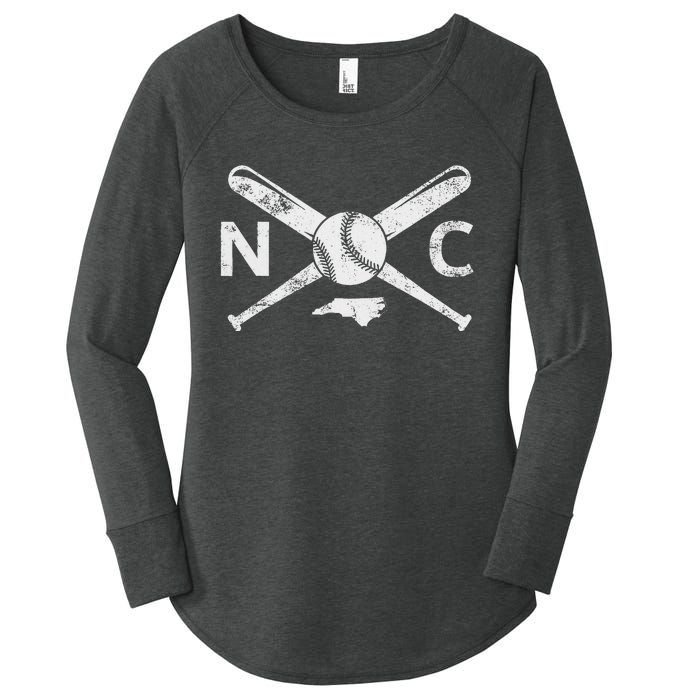 North Carolina Baseball Nc Baseball North Carolina Baseball Women's Perfect Tri Tunic Long Sleeve Shirt