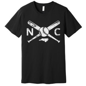 North Carolina Baseball Nc Baseball North Carolina Baseball Premium T-Shirt