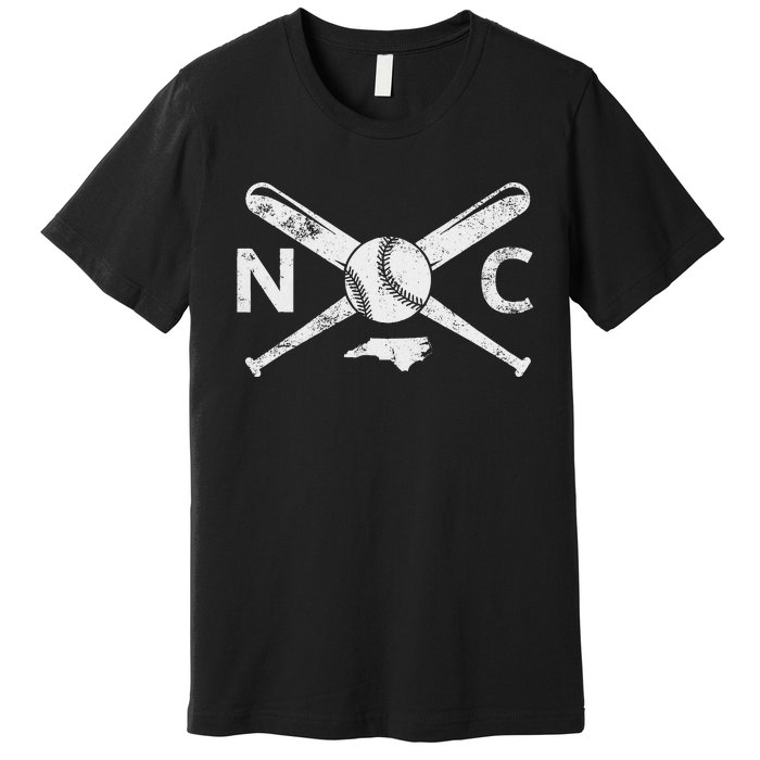 North Carolina Baseball Nc Baseball North Carolina Baseball Premium T-Shirt