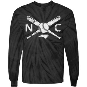 North Carolina Baseball Nc Baseball North Carolina Baseball Tie-Dye Long Sleeve Shirt