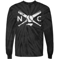 North Carolina Baseball Nc Baseball North Carolina Baseball Tie-Dye Long Sleeve Shirt