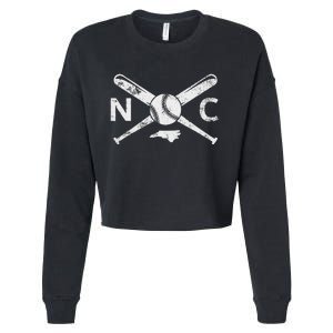 North Carolina Baseball Nc Baseball North Carolina Baseball Cropped Pullover Crew