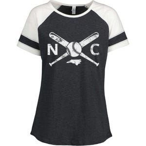 North Carolina Baseball Nc Baseball North Carolina Baseball Enza Ladies Jersey Colorblock Tee