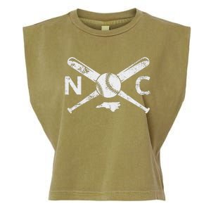 North Carolina Baseball Nc Baseball North Carolina Baseball Garment-Dyed Women's Muscle Tee