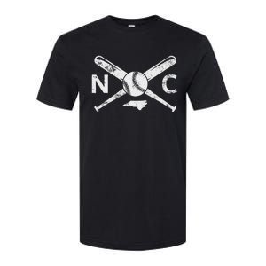 North Carolina Baseball Nc Baseball North Carolina Baseball Softstyle CVC T-Shirt