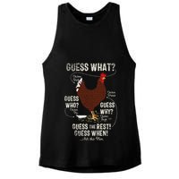 NEW! chicken butt guess why Chicken Thigh guess who POO  Ladies PosiCharge Tri-Blend Wicking Tank