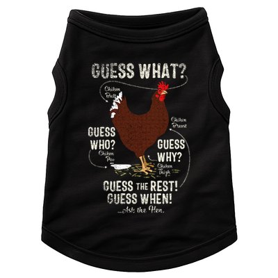 NEW! chicken butt guess why Chicken Thigh guess who POO  Doggie Tank