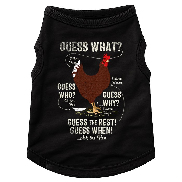 NEW! chicken butt guess why Chicken Thigh guess who POO  Doggie Tank