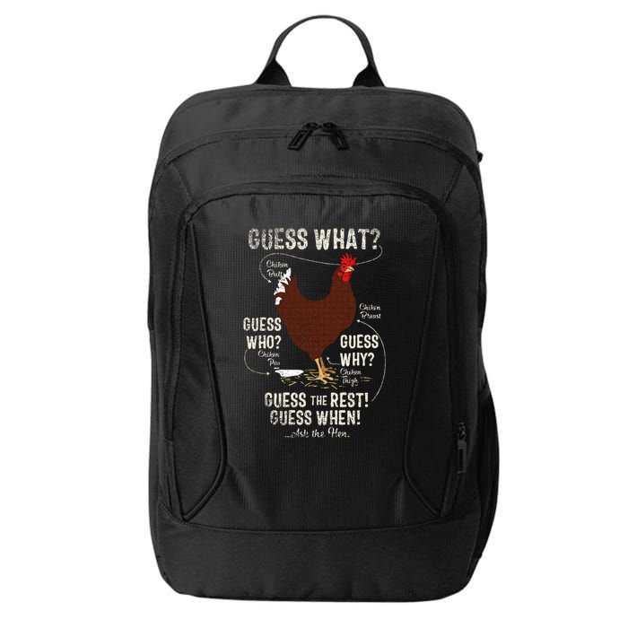NEW! chicken butt guess why Chicken Thigh guess who POO  City Backpack
