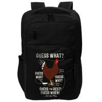 NEW! chicken butt guess why Chicken Thigh guess who POO  Impact Tech Backpack