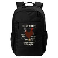 NEW! chicken butt guess why Chicken Thigh guess who POO  Backpack