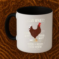 NEW! chicken butt guess why Chicken Thigh guess who POO  Mug