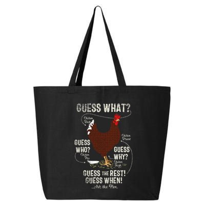 NEW! chicken butt guess why Chicken Thigh guess who POO  25L Jumbo Tote