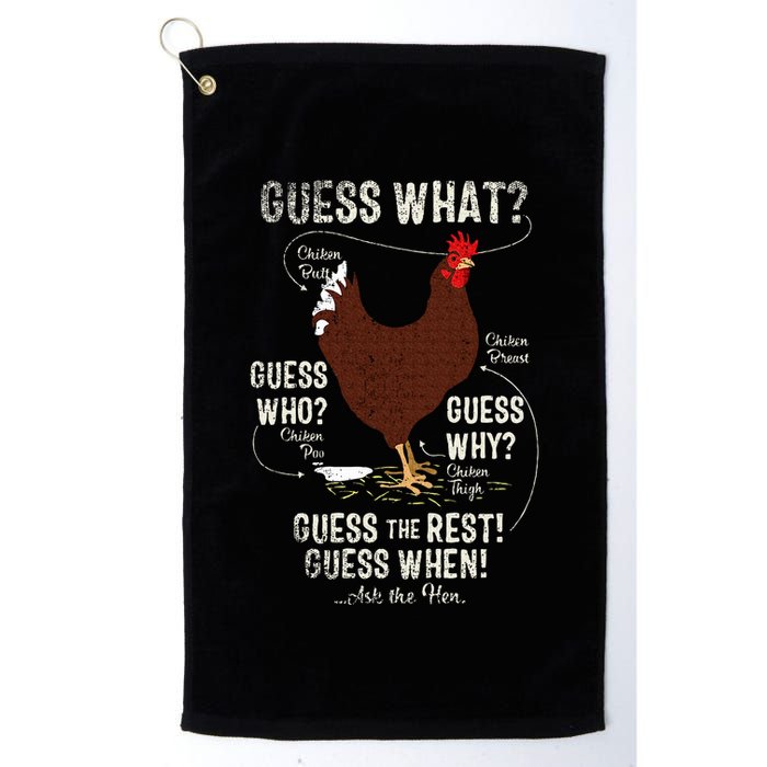 NEW! chicken butt guess why Chicken Thigh guess who POO  Golf Towel