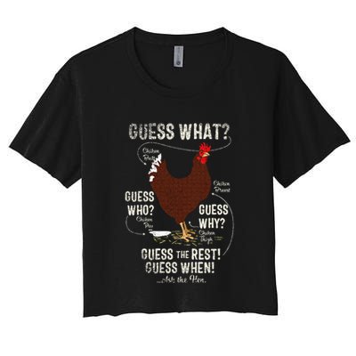 NEW! chicken butt guess why Chicken Thigh guess who POO  Crop Top