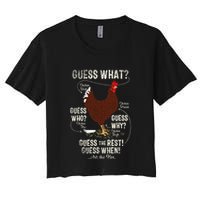 NEW! chicken butt guess why Chicken Thigh guess who POO  Crop Top