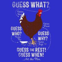 NEW! chicken butt guess why Chicken Thigh guess who POO  16 in Basic Backpack