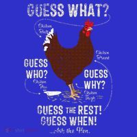 NEW! chicken butt guess why Chicken Thigh guess who POO  Bag