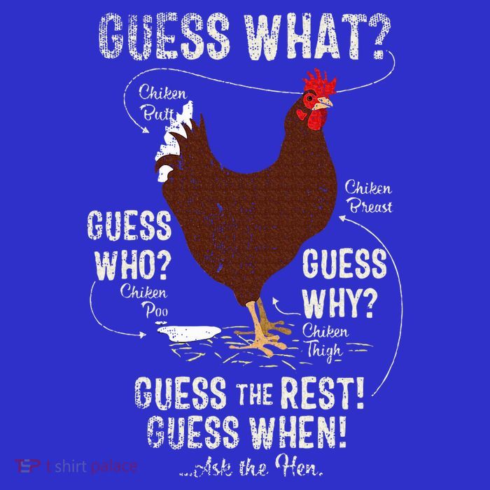 NEW! chicken butt guess why Chicken Thigh guess who POO  Bag