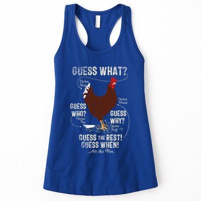 NEW! chicken butt guess why Chicken Thigh guess who POO  Womens Tank Top