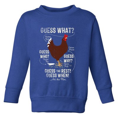 NEW! chicken butt guess why Chicken Thigh guess who POO  Toddler Sweatshirt
