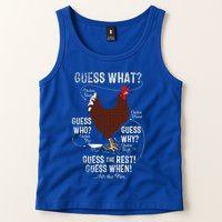 NEW! chicken butt guess why Chicken Thigh guess who POO  Tank Top