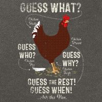 NEW! chicken butt guess why Chicken Thigh guess who POO  Cotton Canvas Backpack