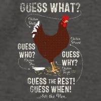 NEW! chicken butt guess why Chicken Thigh guess who POO  Vector Backpack
