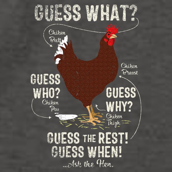 NEW! chicken butt guess why Chicken Thigh guess who POO  Vector Backpack