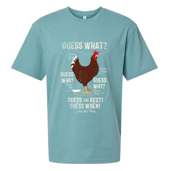NEW! chicken butt guess why Chicken Thigh guess who POO  Sueded Cloud Jersey T-Shirt